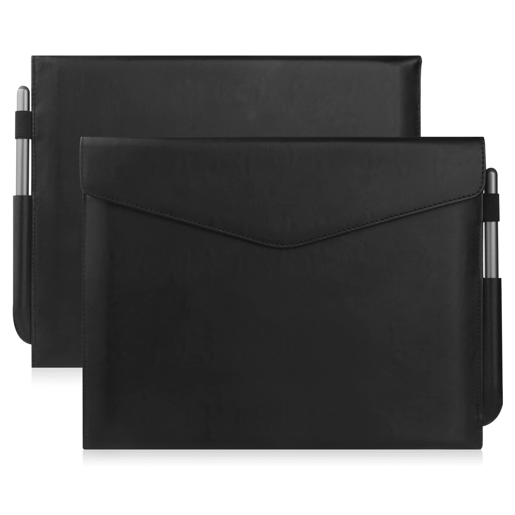 HGWALP Remarkable 2 Sleeve Bag,10.3 inch PU Leather Carrying Case with Pen Holder,Protective Pouch Fits Remarkable 2 Digital Paper/Boox Note Air 10.3/Kindle Scribe 10.2",Will NOT Fit Remarkable 1-BK