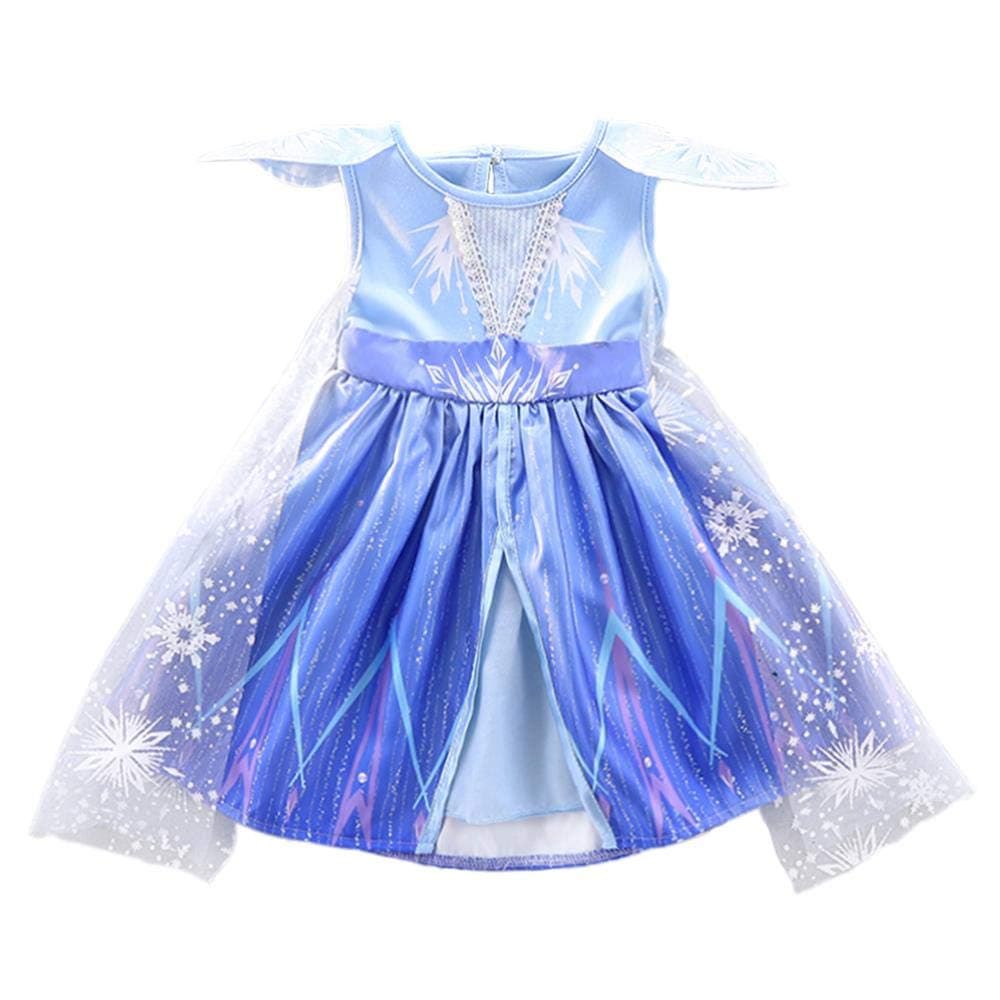 Girls' Princess Costumes Snow Queen Dress Up Halloween Birthday Fancy Party Dresses