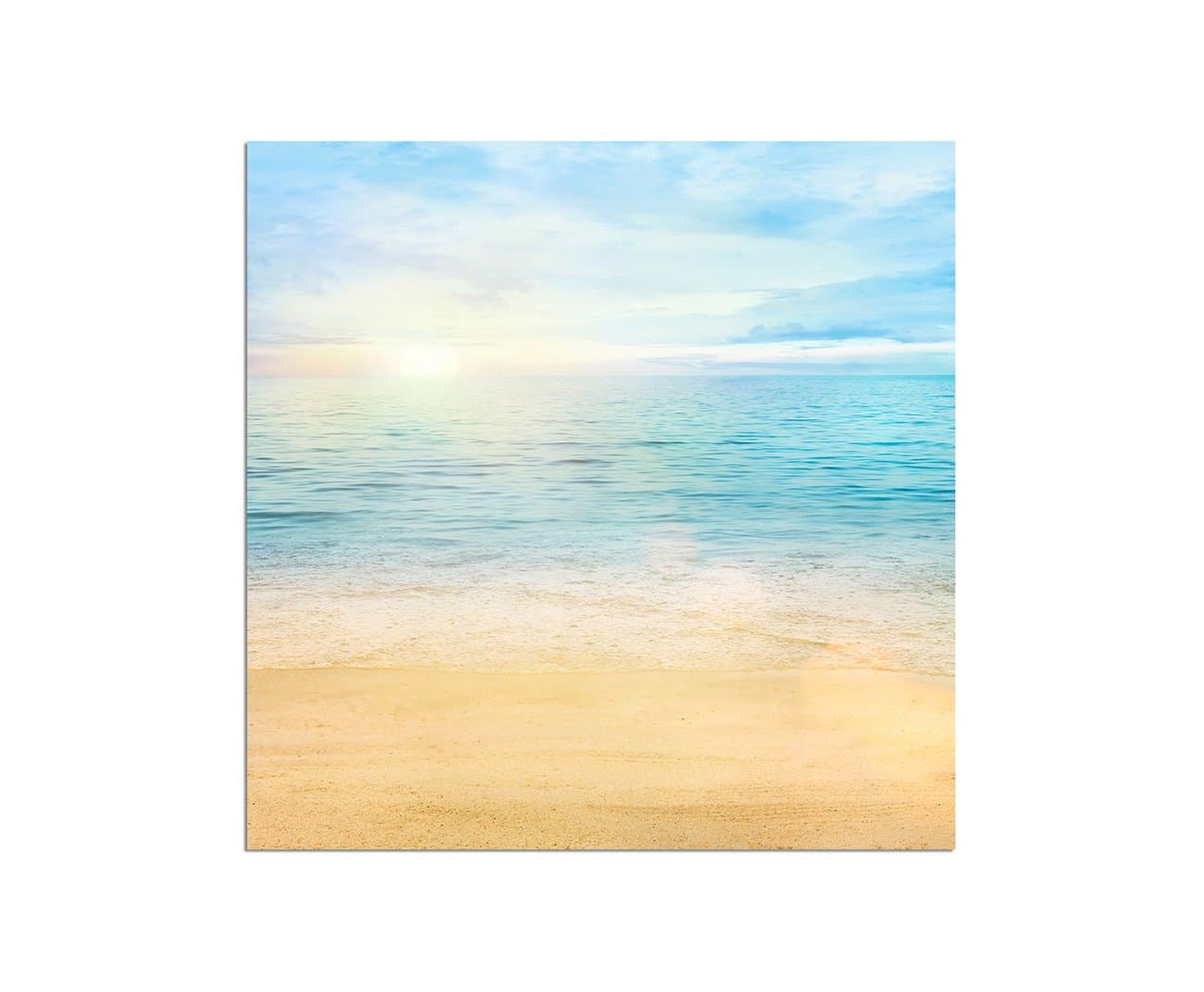 80 x 80 CM Abstract Canvas Wall Art Beach Sea Sunset Canvas Print on Stretcher Frame modern Stylish pictures and ornaments