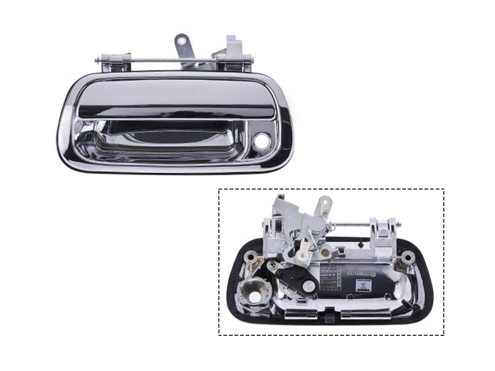 APA Replacement For Tundra Truck 2000-2006 Rear Exterior Chrome Tailgate Handle With Keyhole 690900C010