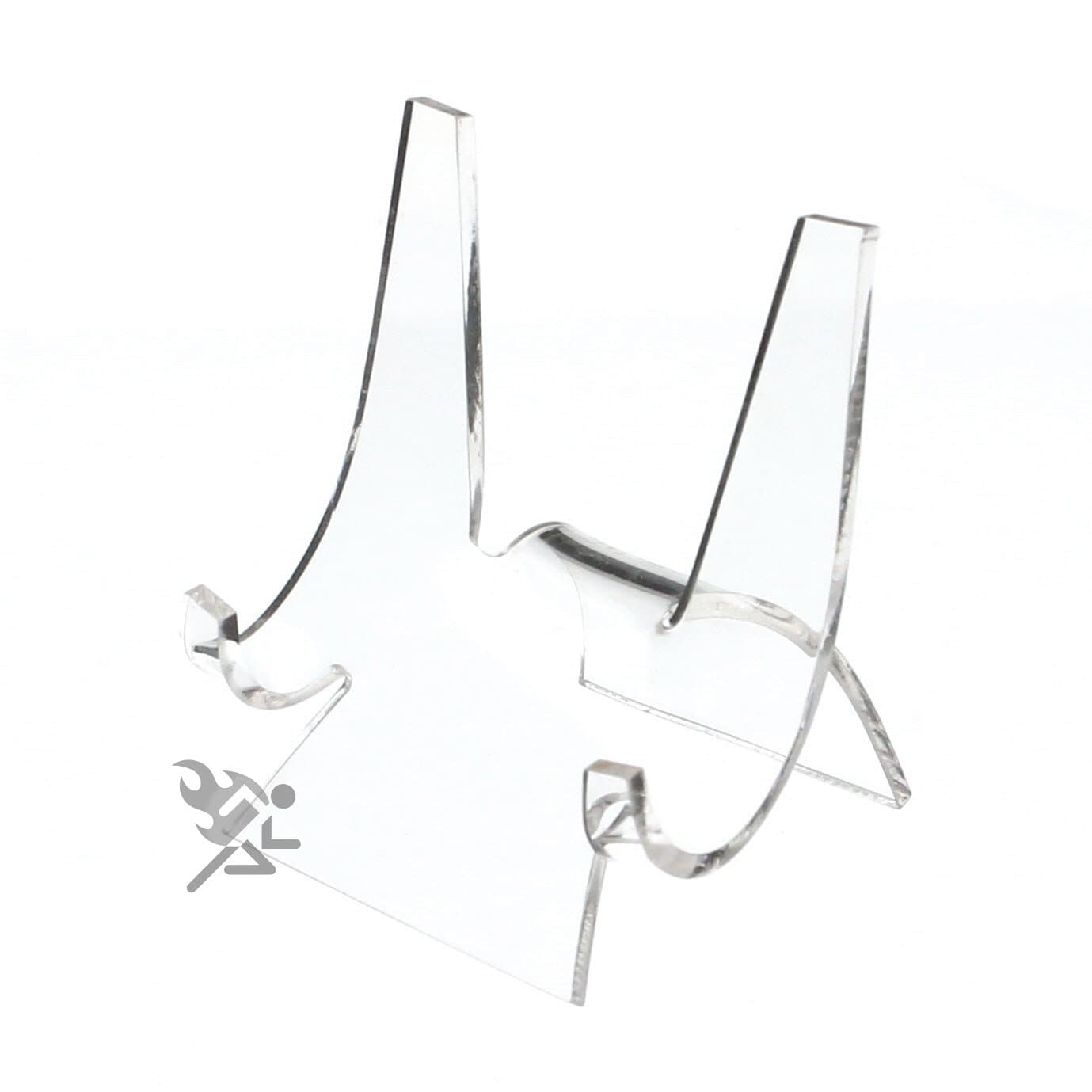 OnFireGuy3" Plates, Plaques, Picture Frame, Mineral, Fossil, Clear Cradle Display Stand Easel Holder, Qty: 1