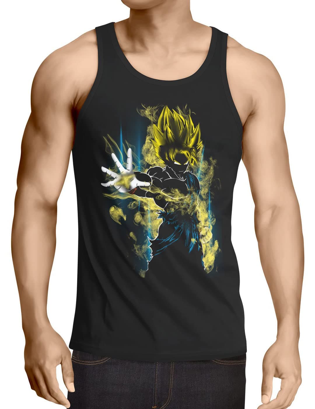 CottonCloudPower of Goku Men's Tank top god Z Vegeta Roshi Ball