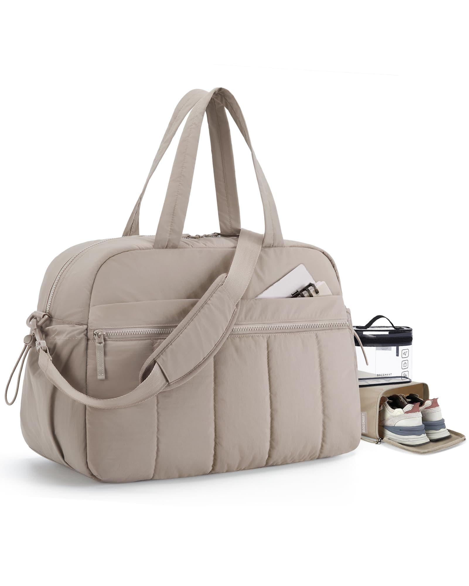 Gym Bag for Women, Duffle Bag for Travel with Wet Pocket, Lightweight Carry on Weekender Duffel, Water Resistant