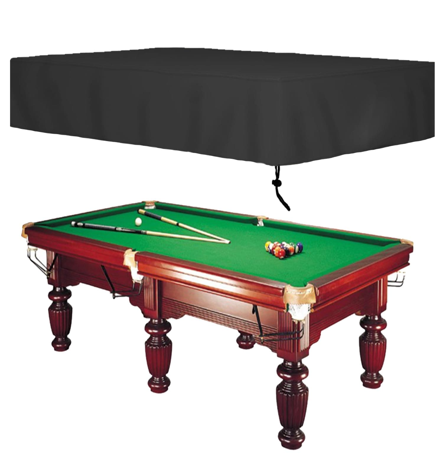 Oslimea Pool Table Covers 9 Feet Billiard Table Covers Waterproof, Tearproof, Windproof for Pool Table (9 Ft: 112x62x7.8 inch)