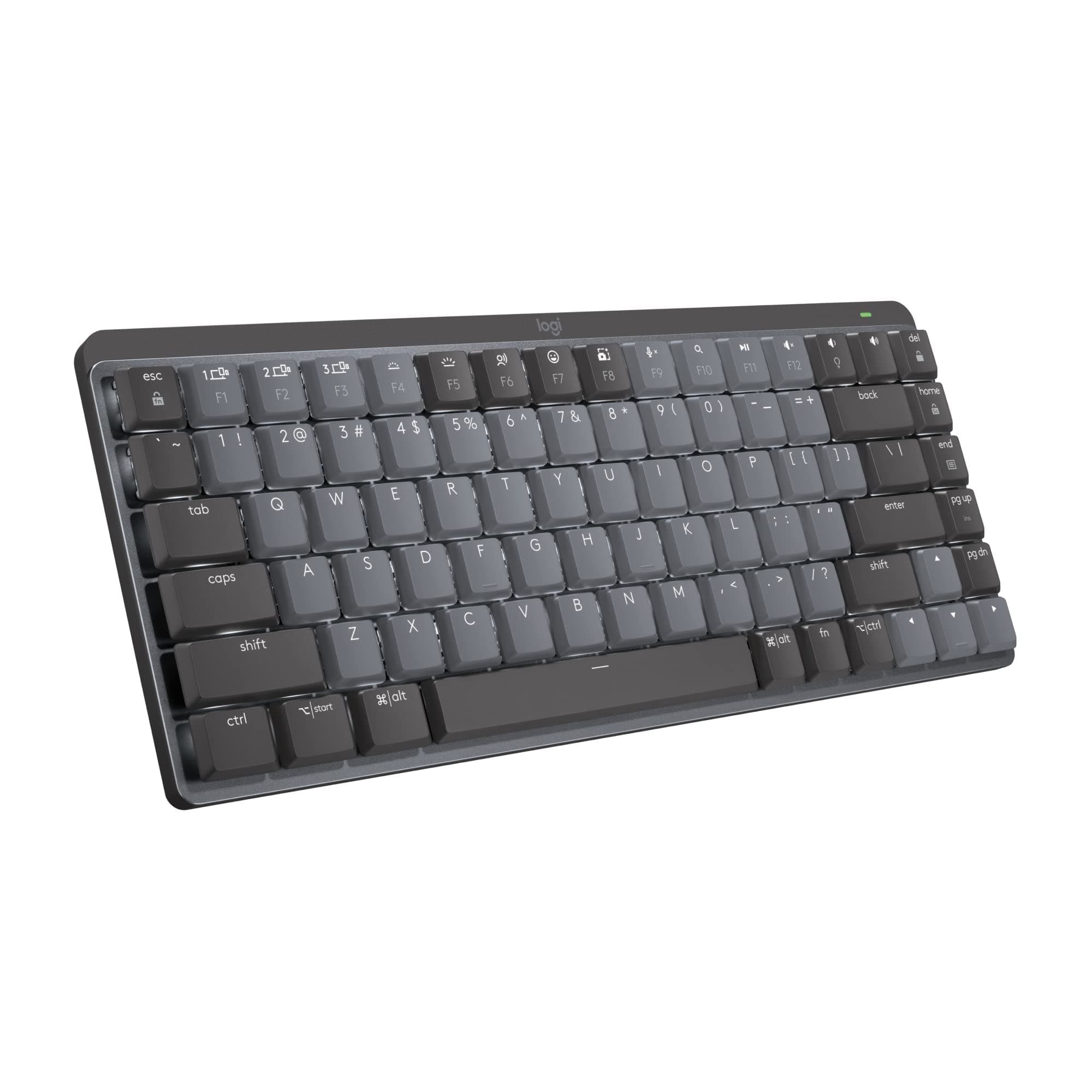 MX Mechanical Mini Keyboard, 60% Layout, Clicky Switches, Wireless, Backlit, Metal