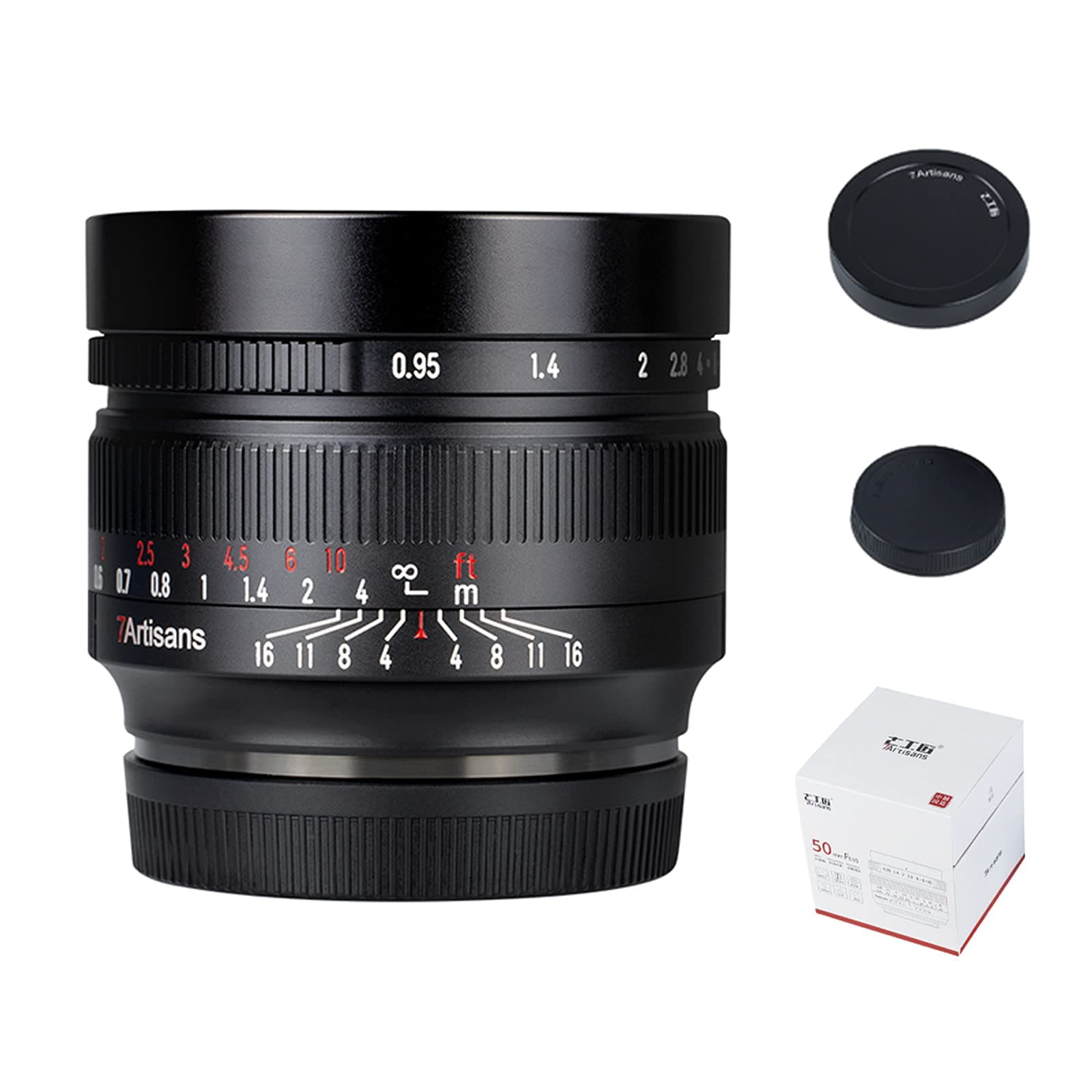 50mm F0.95 APS-C Manual Fixed Camera Lens for Sony E-Mount Cameras Cameras A5000 A5100 A6000 A6100 A6300 A6400 A6500 A6600
