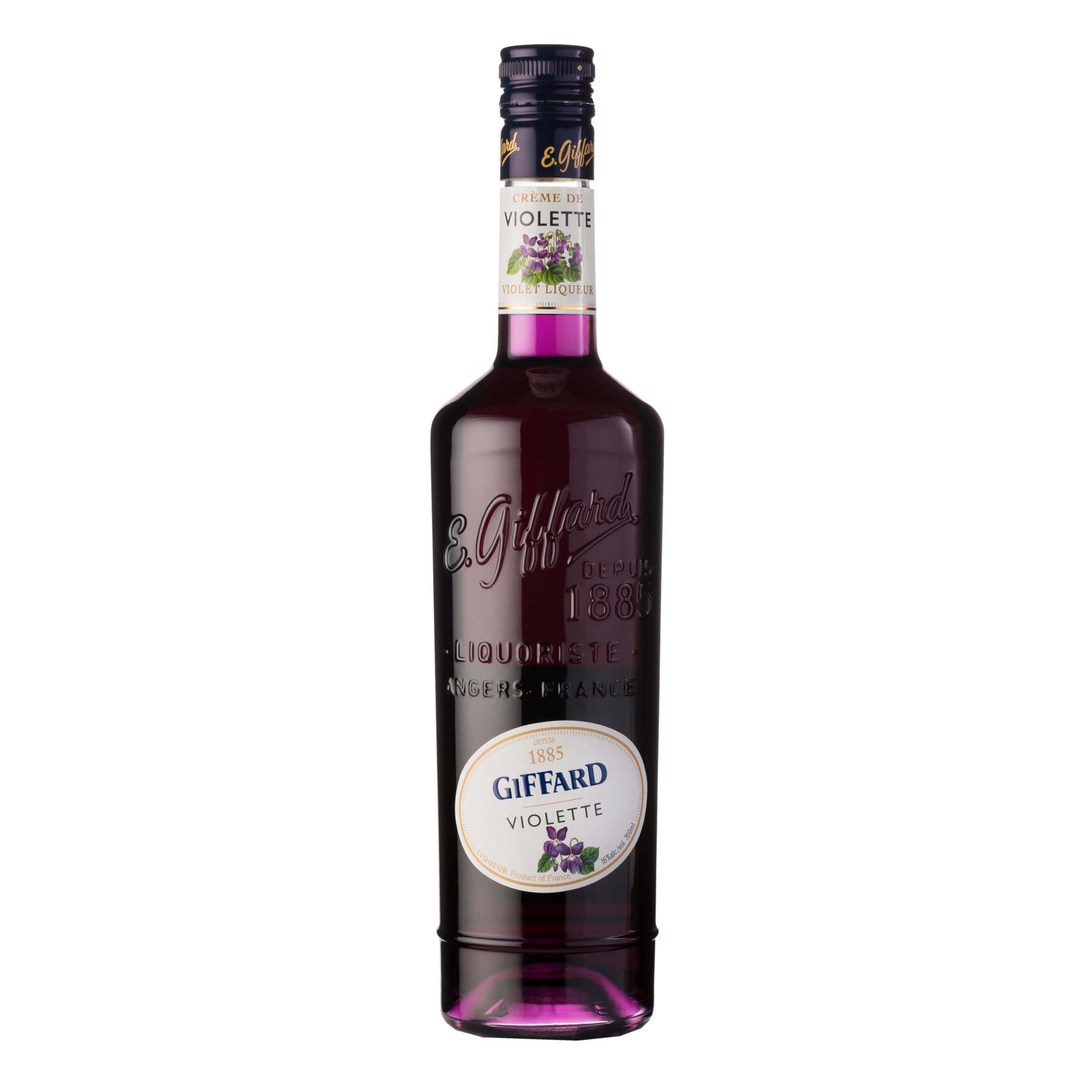 Crème de Violette - Violet Liqueur - French Recipe - Floral and Intense for Classic Cocktail Twists - 70cl, 16% vol