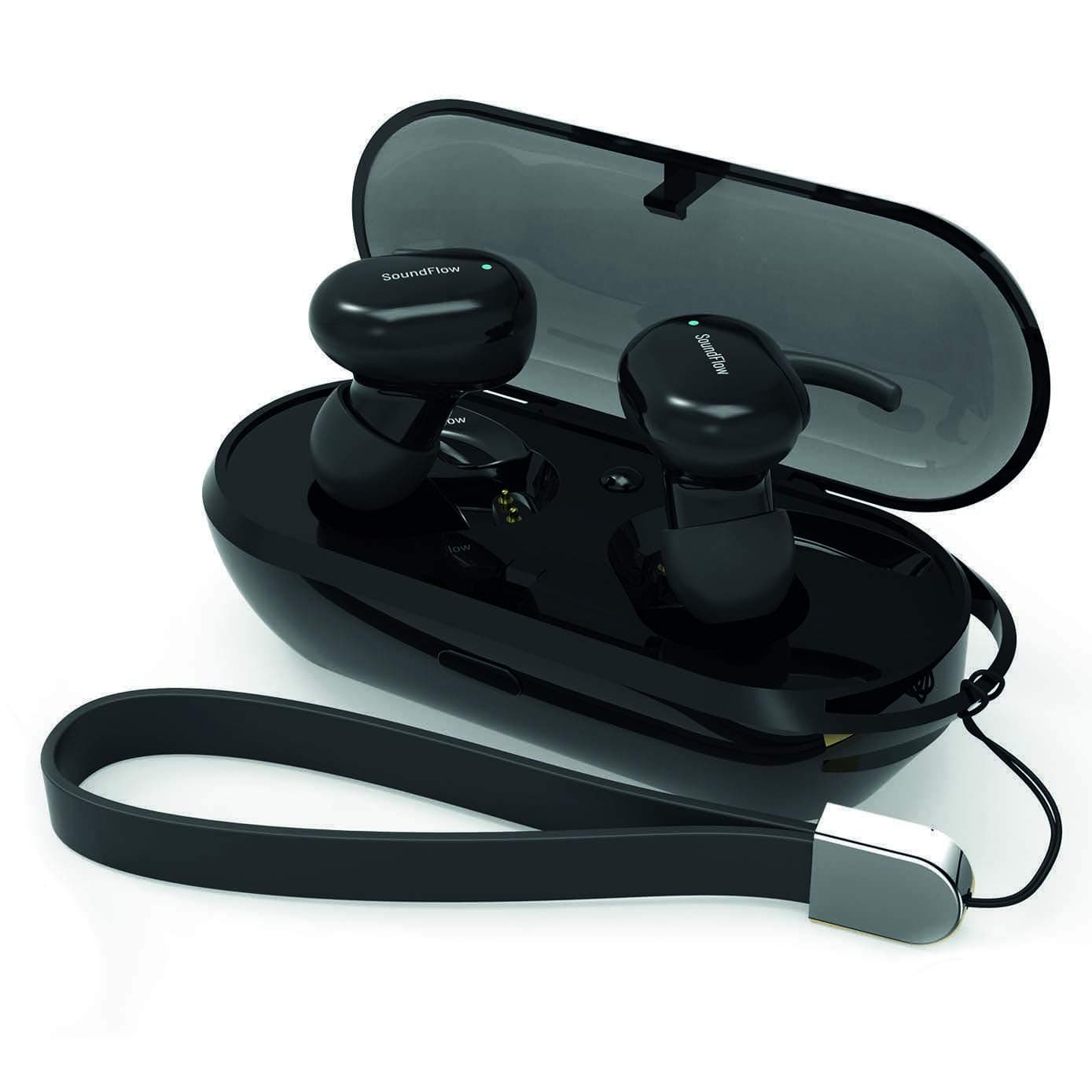 Wee'Plug SOUNDFLOW I15 Black Unisex Adult Bluetooth Headphones, Black, One Size