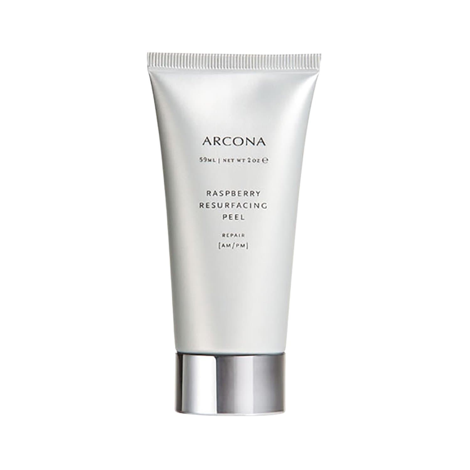 ARCONA Raspberry Resurfacing Peel - Mango, Lactic Acid, Cranberry, Raspberry, Mandelic Acid - Exfoliates, Brightens, Decongests + Firms Skin - 2 oz. Made In The USA