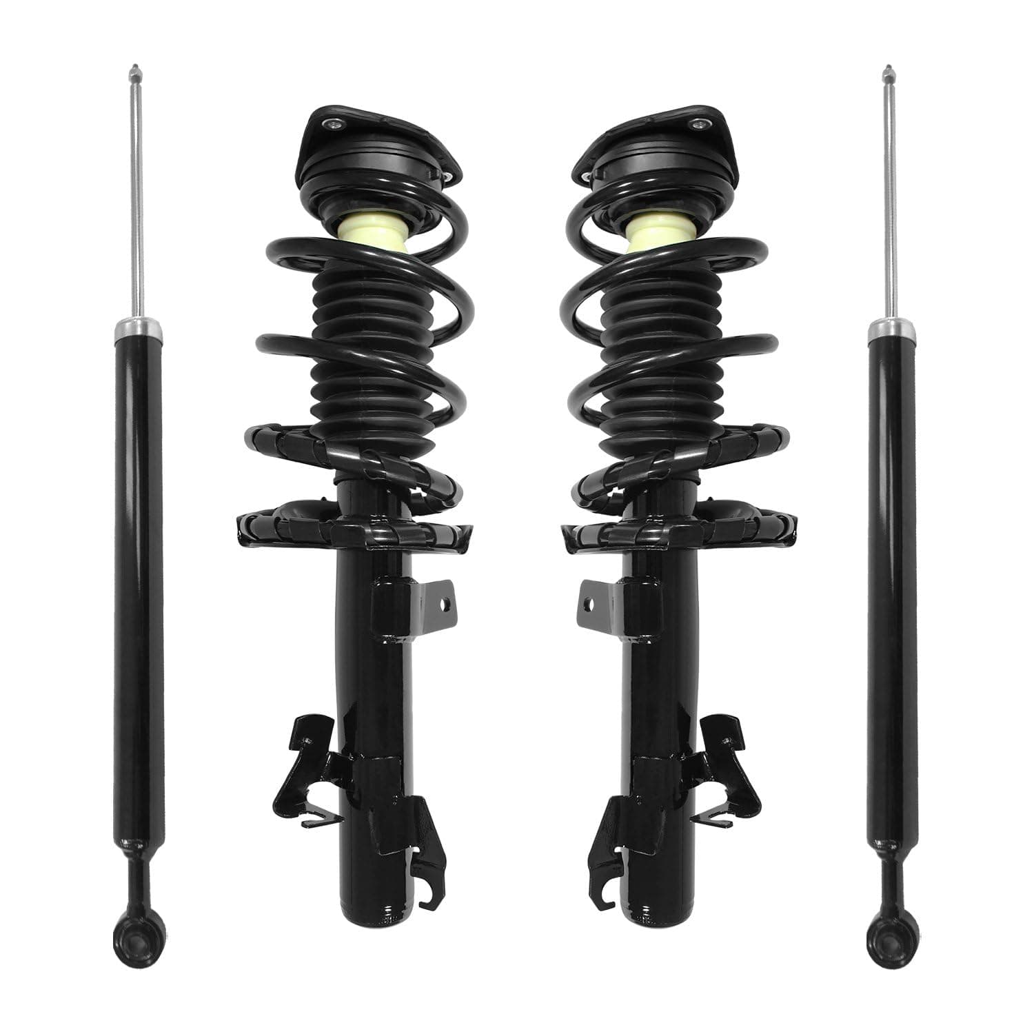 COMPLETESTRUTS - Front Complete Strut Assemblies with Coil Springs and Rear Shock Absorbers Replacement for 2010-2013 Mazda 3 - Set of 4