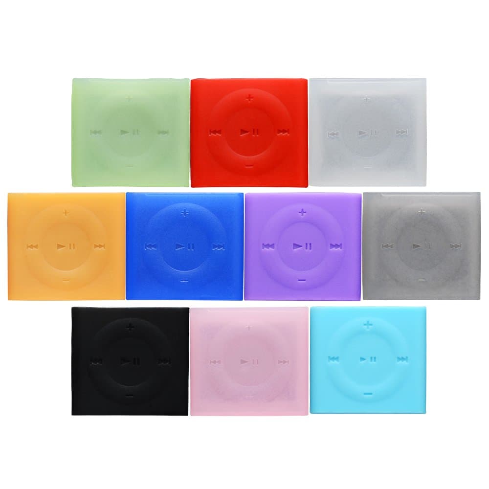 10pcs Silicone Skin Cover for Apple iPod Shuffle (4th gen.)