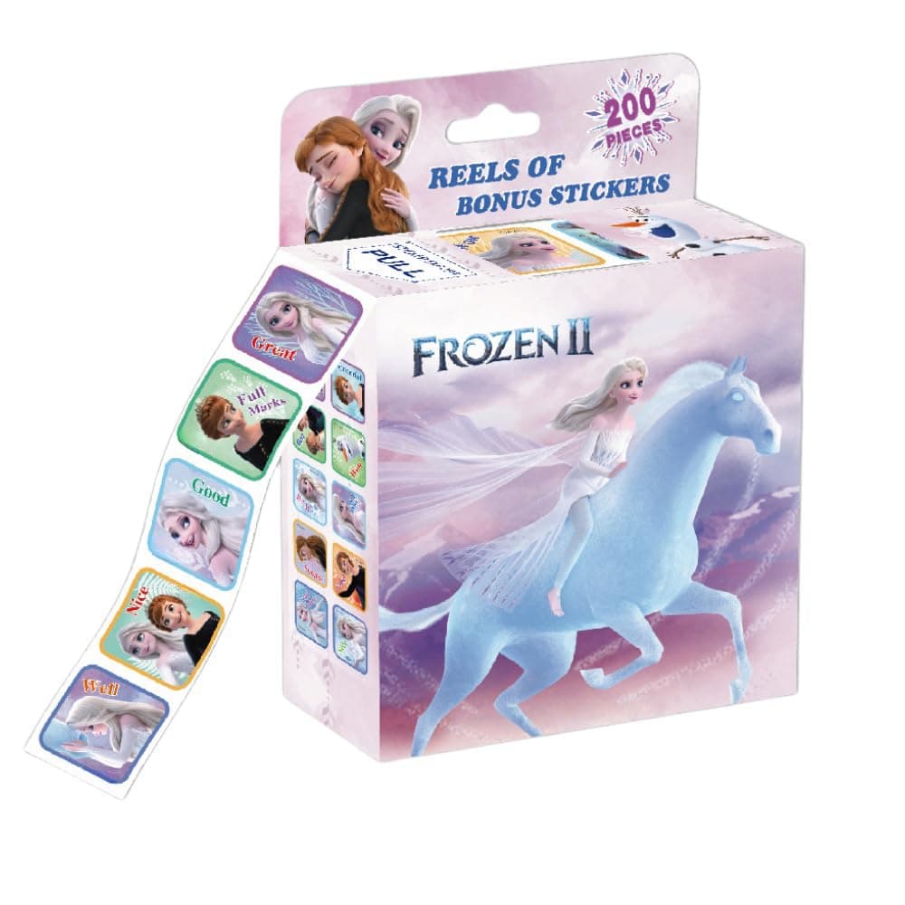 ISABELLA MOON200pcs Kids Toddlers Princess Elsa Mickey Mouse Dinosaur Stickers Party Bag Fillers Boys Girls Teachers as Reward Craft Scrapbooking in Box Gift Set (Elsa)