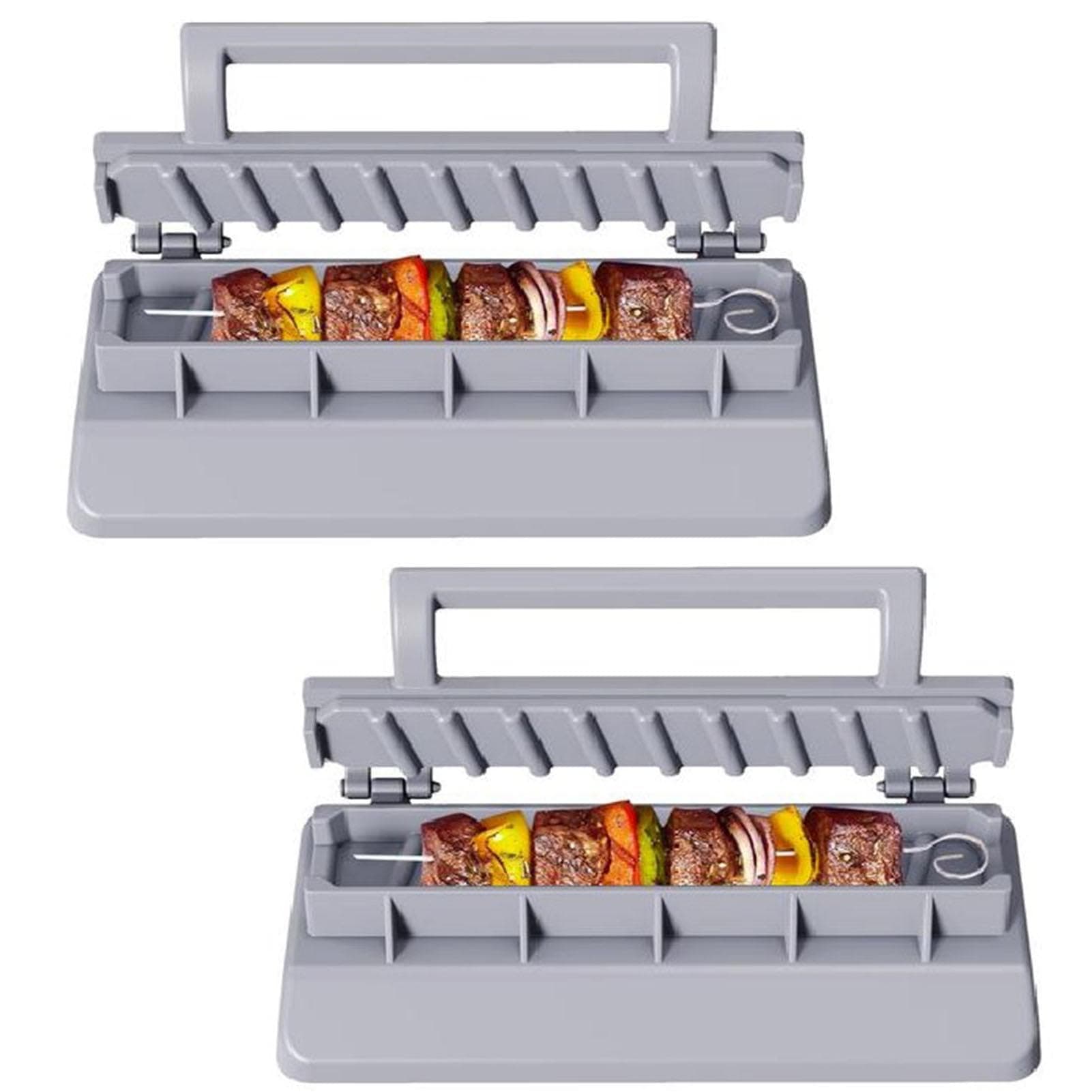 Kebab Maker | Pla-stic Kebab Press | Manual Kabob Mould | Portable Kabob Maker Barbecue Skewers | Kabab Maker Machine | Kebab Making Tool | Reusable Easy Kabob Maker for Barbecue