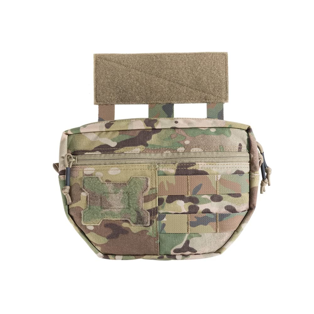 Tactical Drop Dump Pouch Molle Tool Pouch with Hook & Loop Carrying Kit Bag for Tactical Vest Chest Rig