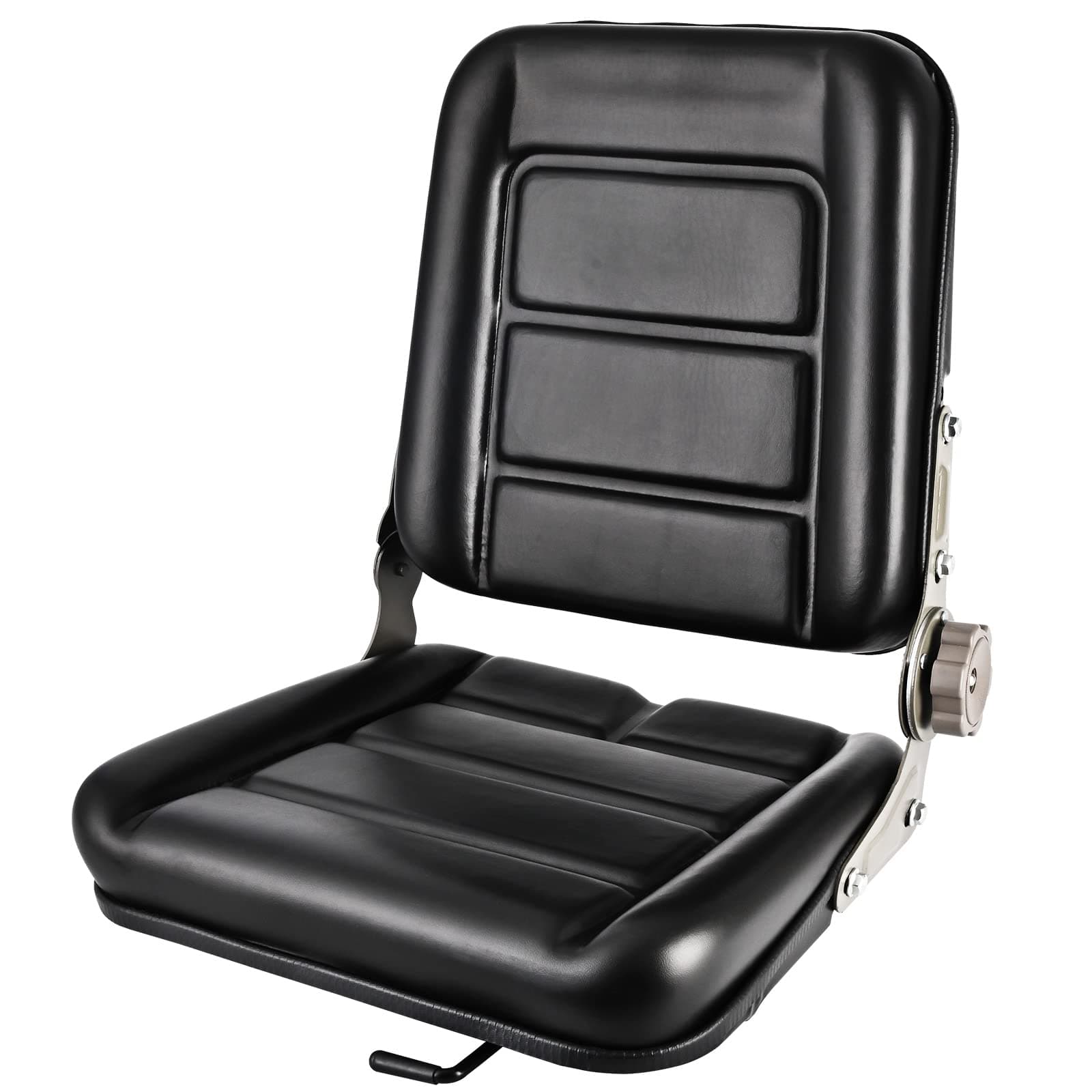 Universal Forklift seat Tractor Seat PVC Mower Seat Excavator Seat with 45º-180º Adjustable Backrest for Heavy Duty Vehicles