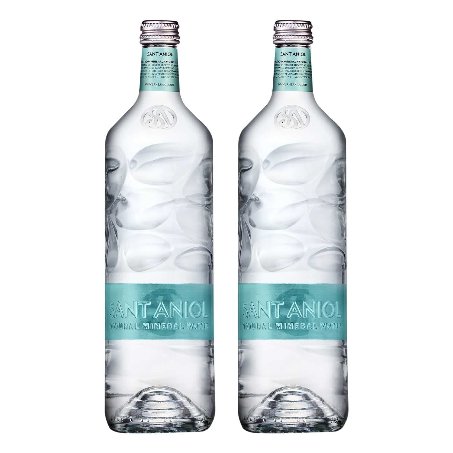 Sant Aniol Natural Mineral Water | Pack of 2 | 750ml Glass bottle | Volcanic Water | Sourced from Spain
