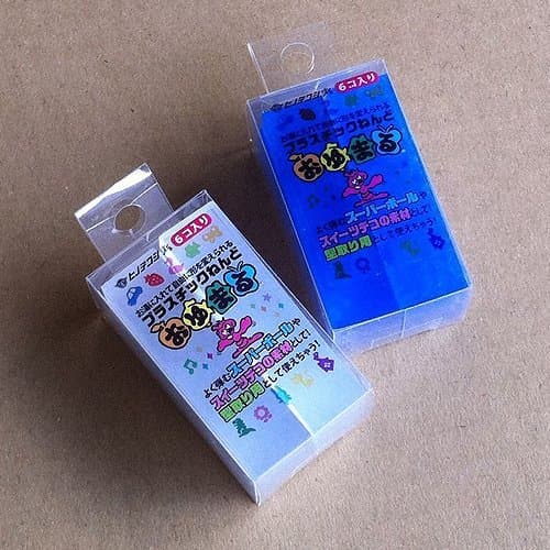 Hinodewashi Oyumaru monochromatic clear and blue set (each pack of 6) (japan import)