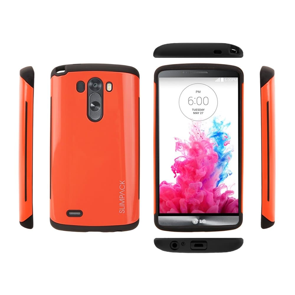 LG G3 Case, Slimpack Shockproof Plus Case (Red)