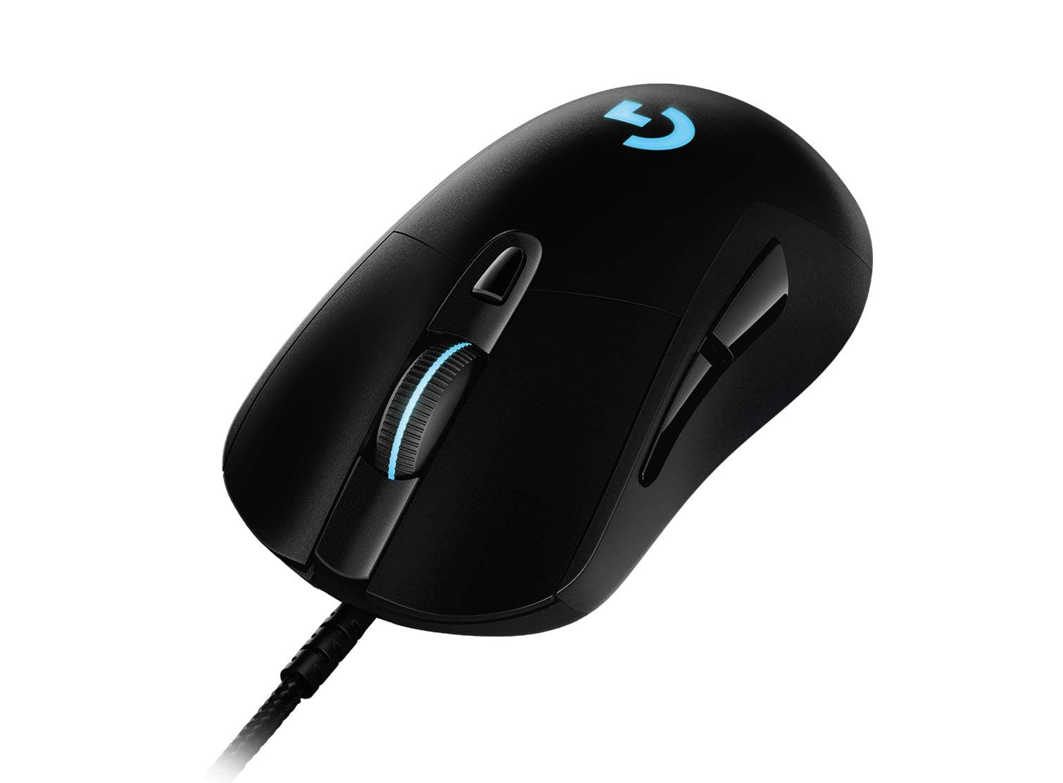 Logitech G403 Hero Wired Gaming Mouse, 16K Sensor, 16,000 DPI, RGB Backlit Keys, Adjustable Weights, 6 Programmable Buttons, On-Board Memory, Braided Cable, Compatible with PC / Mac - Black