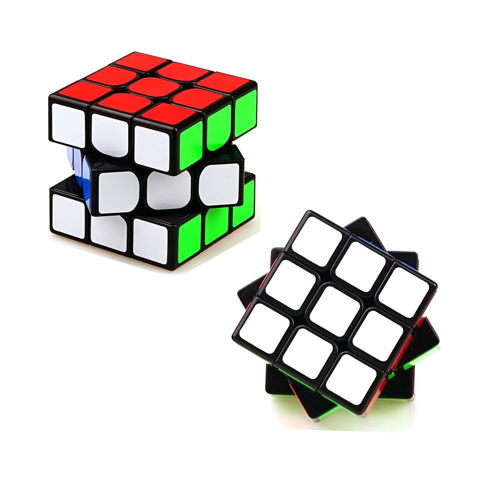 EACHHAHA2 pack Speed Cube 3x3,Magic Cube 56mm,Professional, Smooth, and Fault-tolerant,Classic Brain Teasers,Party Bag Fillers, Party Favours,Competitive training for adults and children
