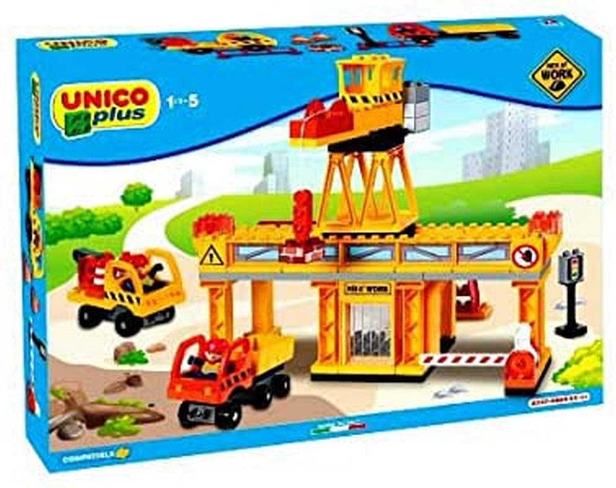 Androni Giocattoli 8527 – 0000 – Large Construction Site with Crane and Two Means