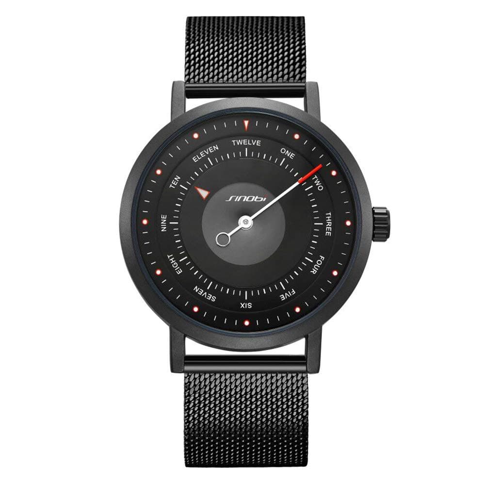 SINOBI Business Watches Men Fashion Original Design Watch Men Steel Mesh Men's Watch Clock Relogio Masculino Creative Wristwatch