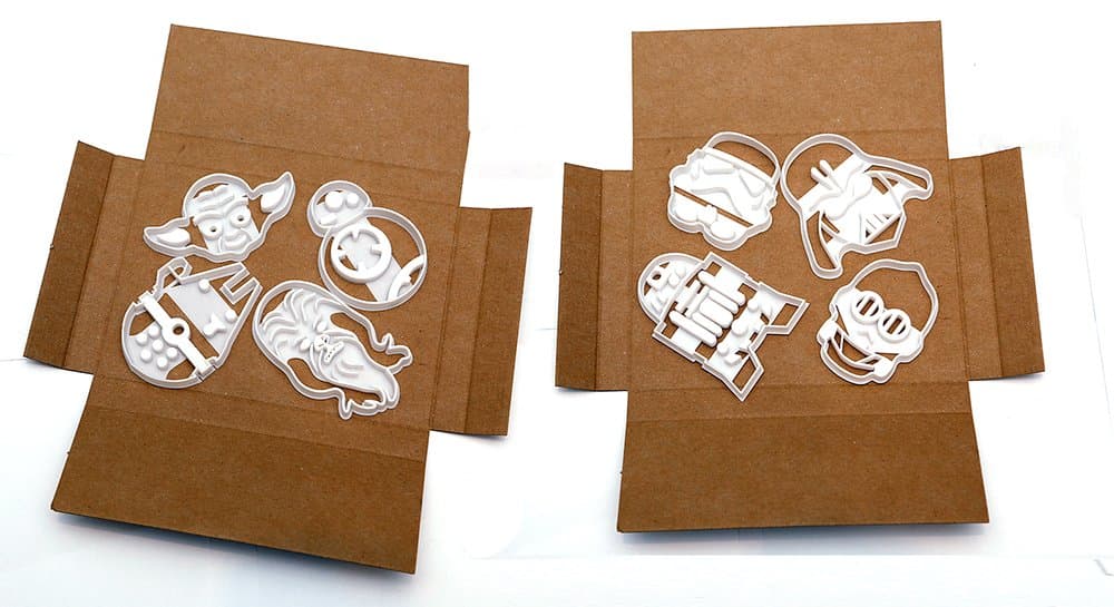 Star Wars Cookie Cutters x 8 BB8, Chewbacca, R2D2, C3PO, Millennium Falcon, Yoda, Storm Trooper and Darth Vader
