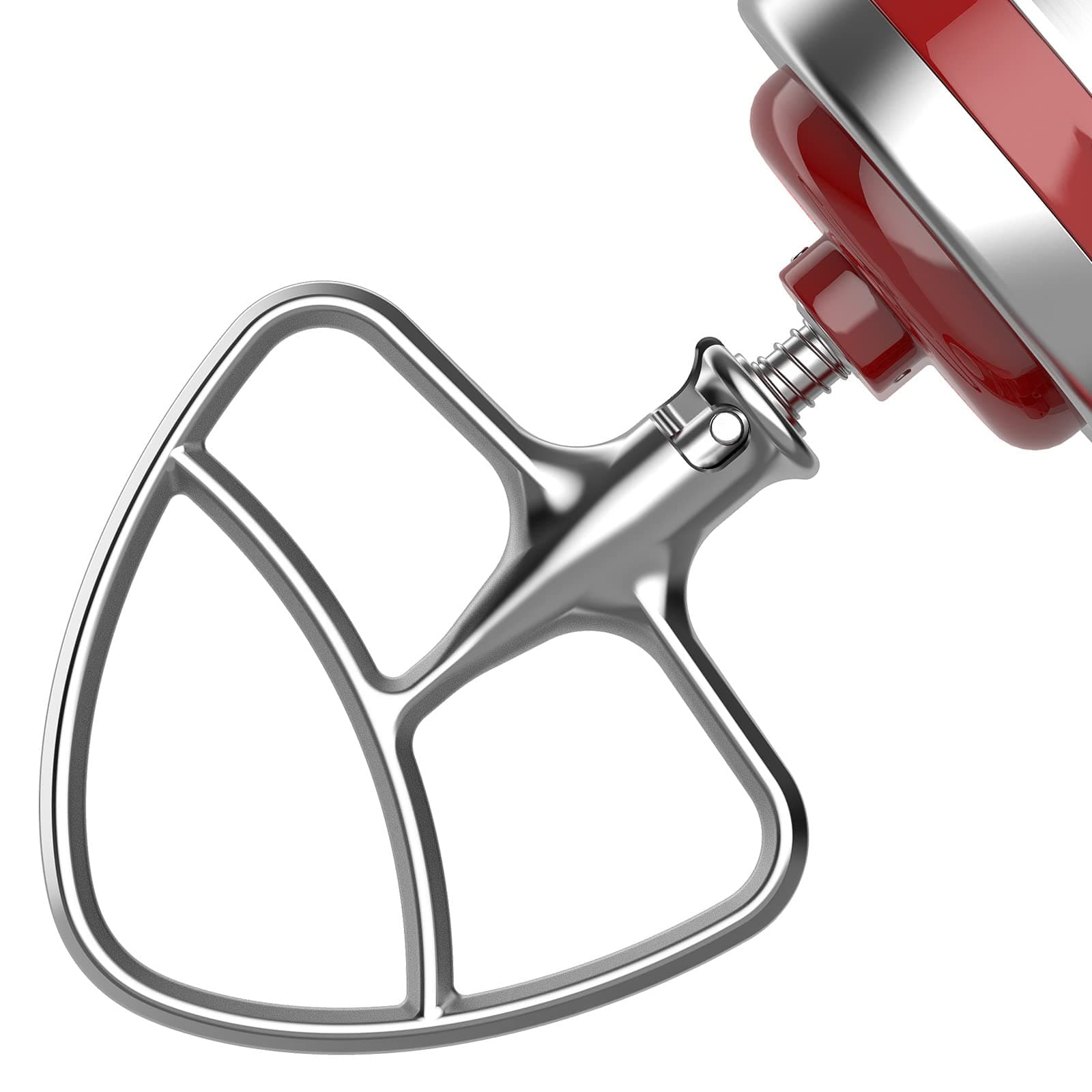 Polished Stainless Steel Flat Beater for KitchenAid 4.5-5Q Tilt-Head Stand Mixers, Mixing Parts Attachments Dishwasher Safe
