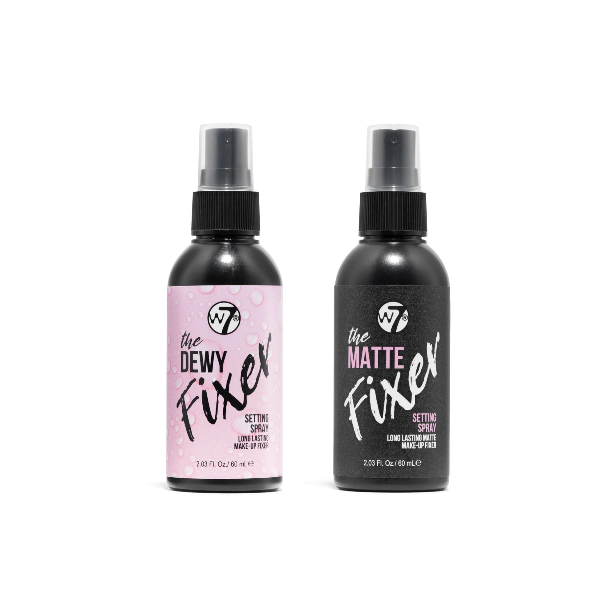 The Fixer Duo - Makeup Setting Spray 2Pcs Set - Dewy & Matte Finishes For Fixing Professional Makeup