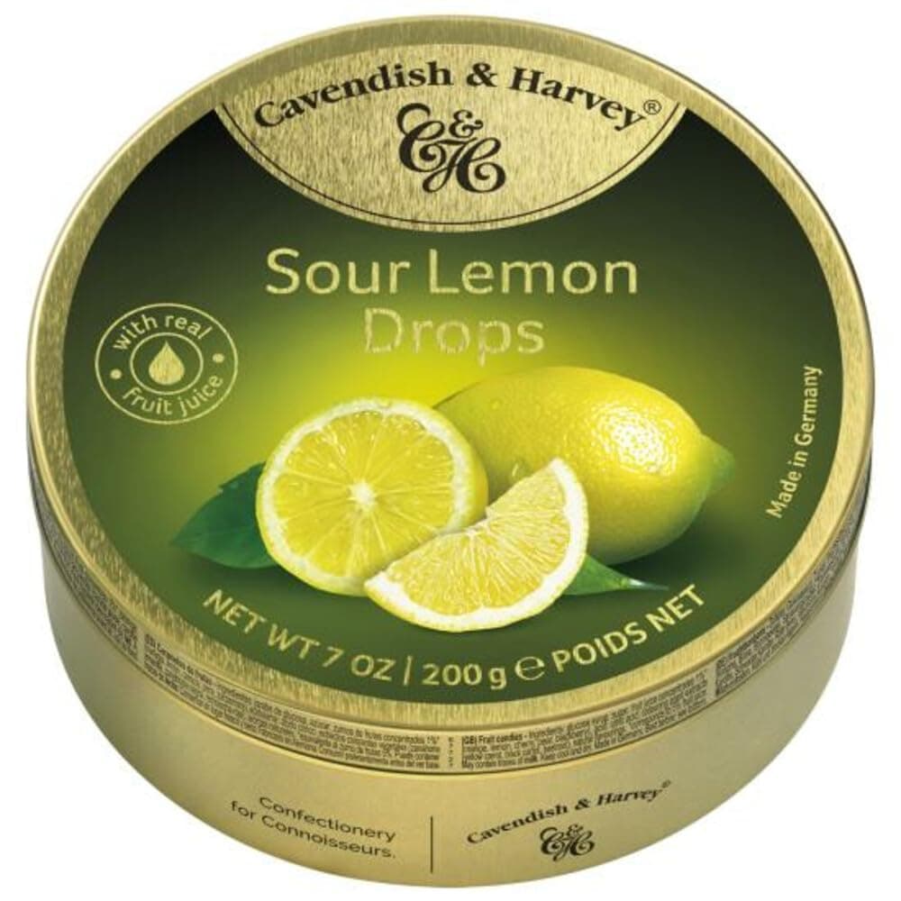 British - Cavendish and Harvey Sour Lemon Drops 200g