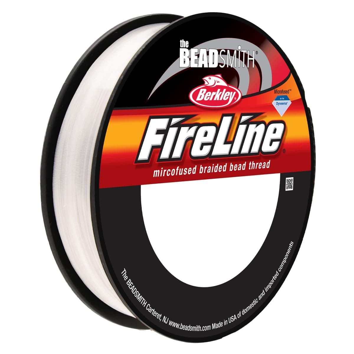 Fireline by Berkley – Micro-Fused Braided Thread – 4lb. Test, 005”/.12mm Diameter, 125 Yard Spool, Crystal Color – Super Strong Stringing Material for Jewelry Making and Bead Weaving