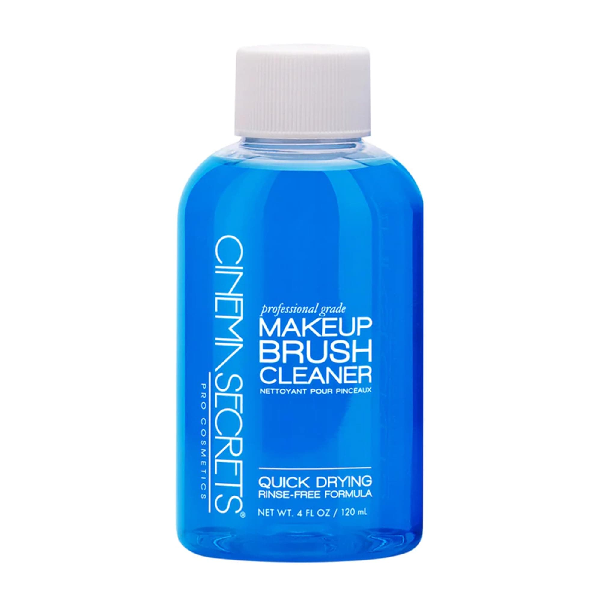 Cinema Secrets Original Blue Vanilla Makeup Brush Cleaner Solution - Professional Cleanser for Makeup Brushes - Quick-Drying, Rinse-Free Formula - Removes Stubborn Waterproof Make Up