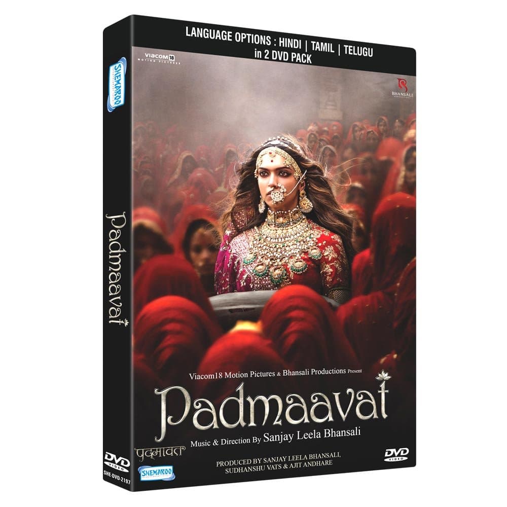 Padmaavat Hindi/ Tamil/ Telugu DVD ( All Regions English Subtitles )