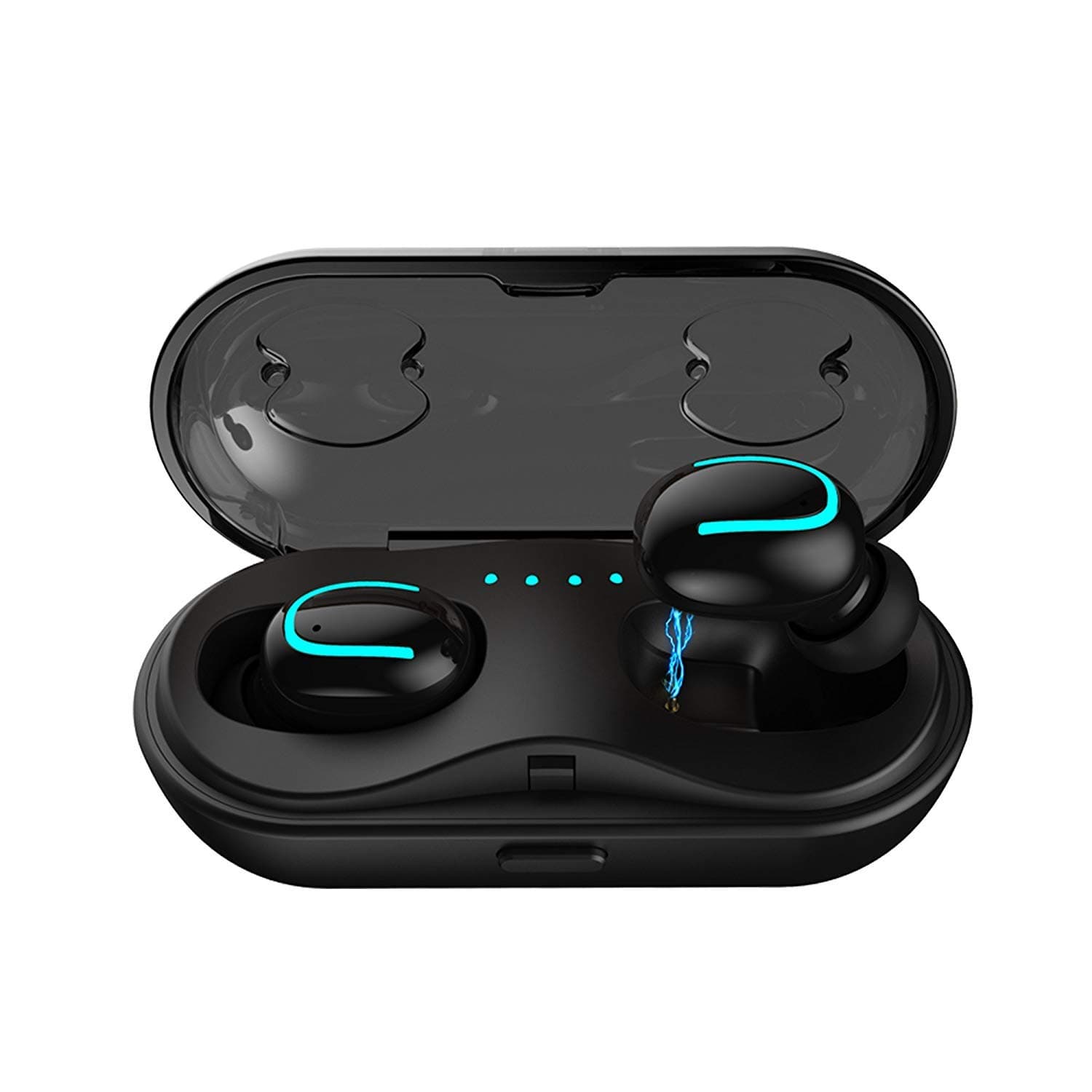 Mini Wireless Earbuds Touch Control, Bluetooth Headphones in Ear Light-Weight Earbuds, IPX7 Waterproof Sport Earphone, 30H Playtime Built in Mic Noise Cancelling Headset,for iPhones and Samsung Galaxy