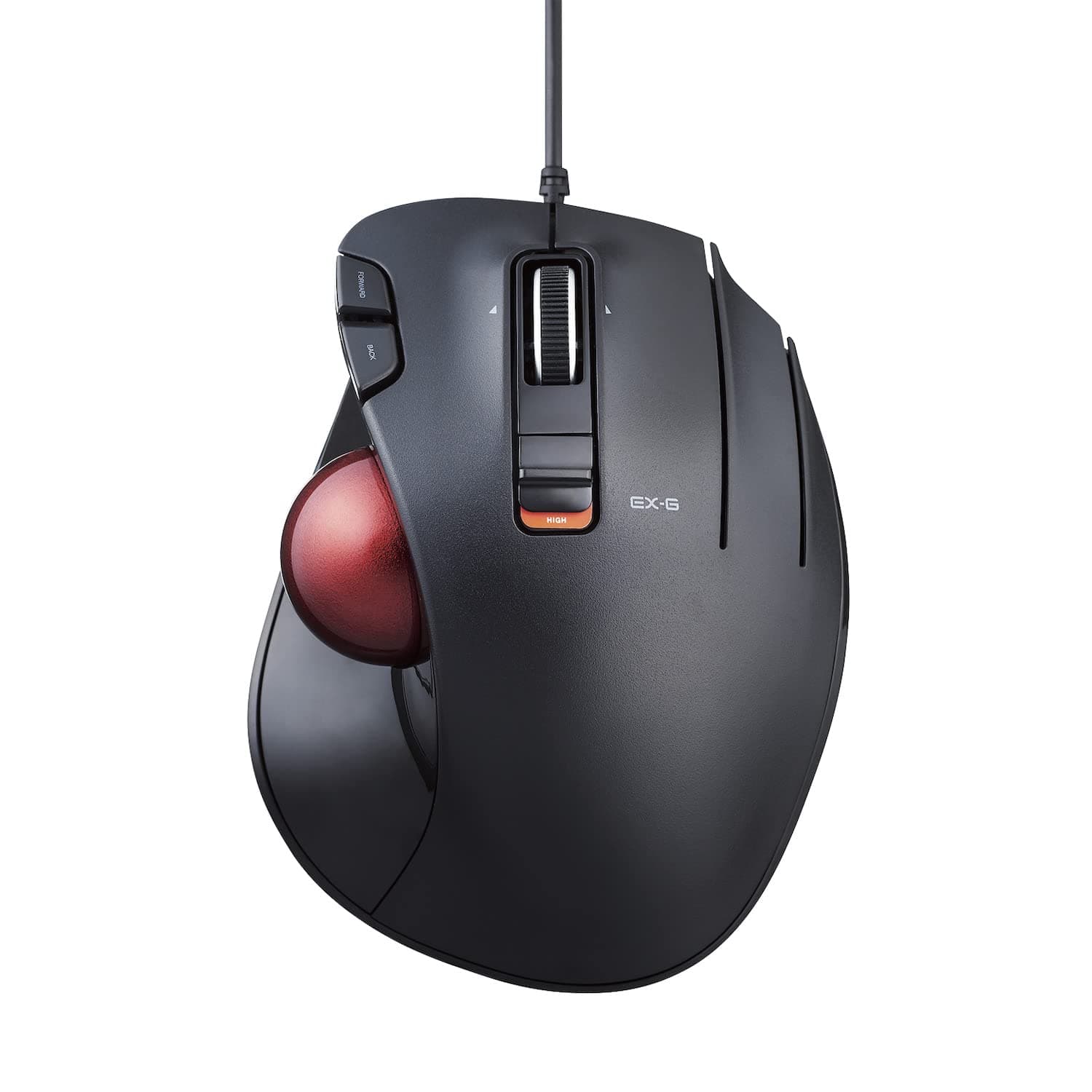 EX-G Wired Trackball Mouse, Ergonomic Thumb Control, Smooth Tracking Roller Ball, 5 Programmable Buttons, Tilt Scroll, Computer Mice for PC Mac