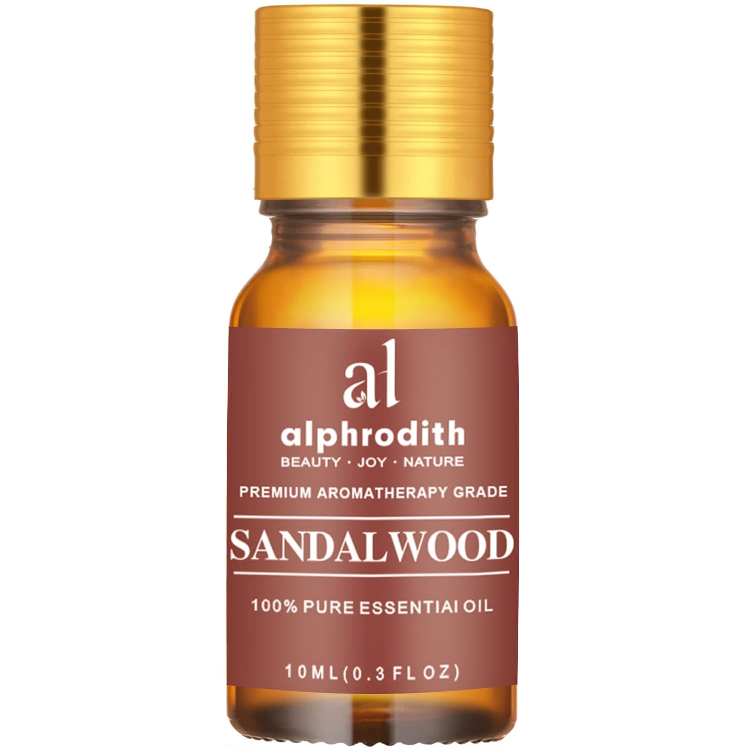 Indian Sandalwood Essential Oil 100% Pure, Natural Aromatherapy Oil for Diffuser, Relaxing Atmosphere, Massage, Skin & Hair Care, Gift for Women & Men, Premium Quality 10ml