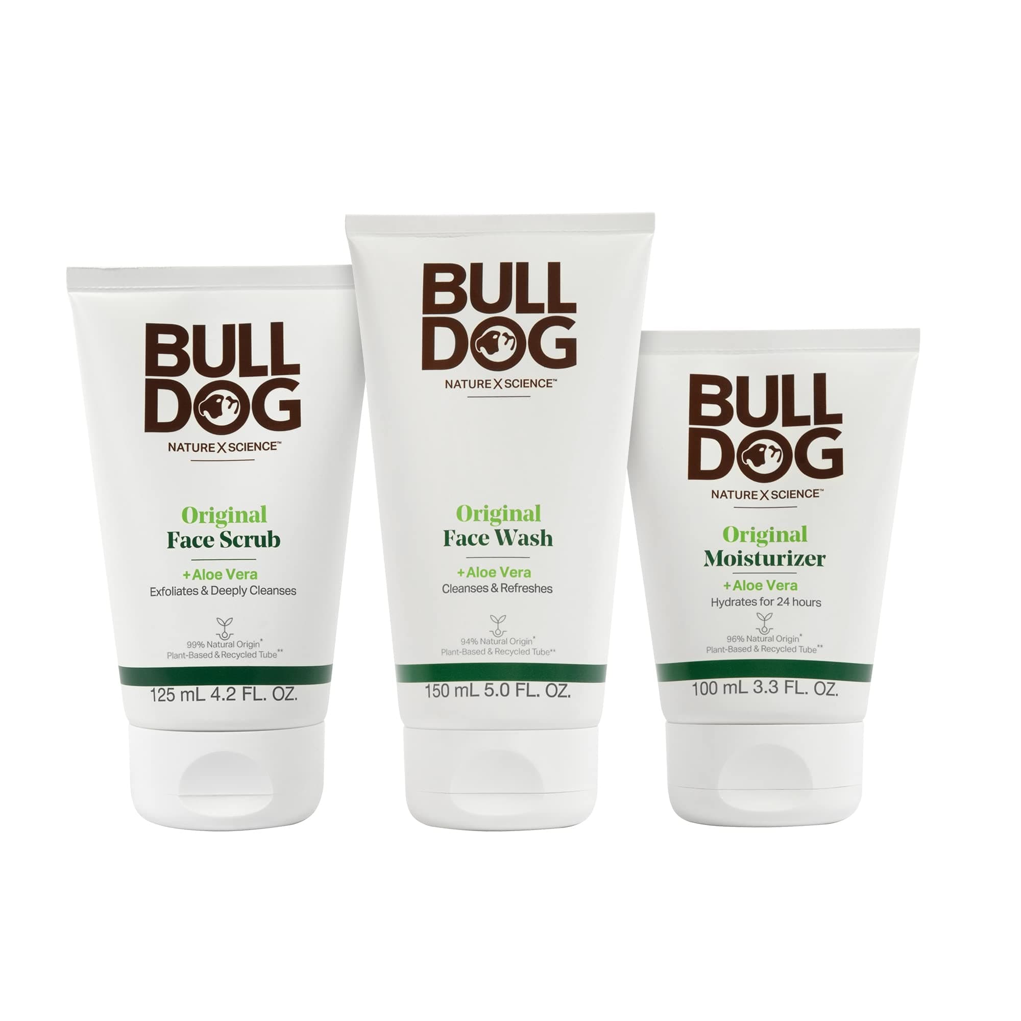 Bulldog Mens Skincare and Grooming Original Full Face Kit with Moisturizer