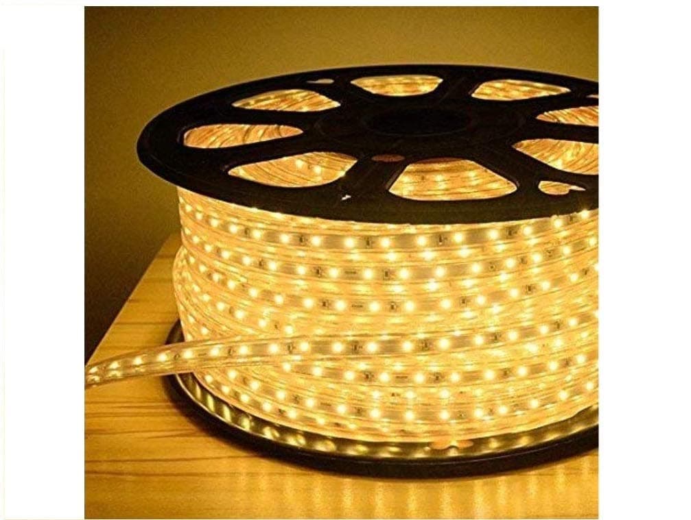 Mini Marathon LED Rope Light with Connector | 20 Meter IP 65 Water-Proof Strip Light with 400 lumens/Meter (Warm White, Pack of 1)