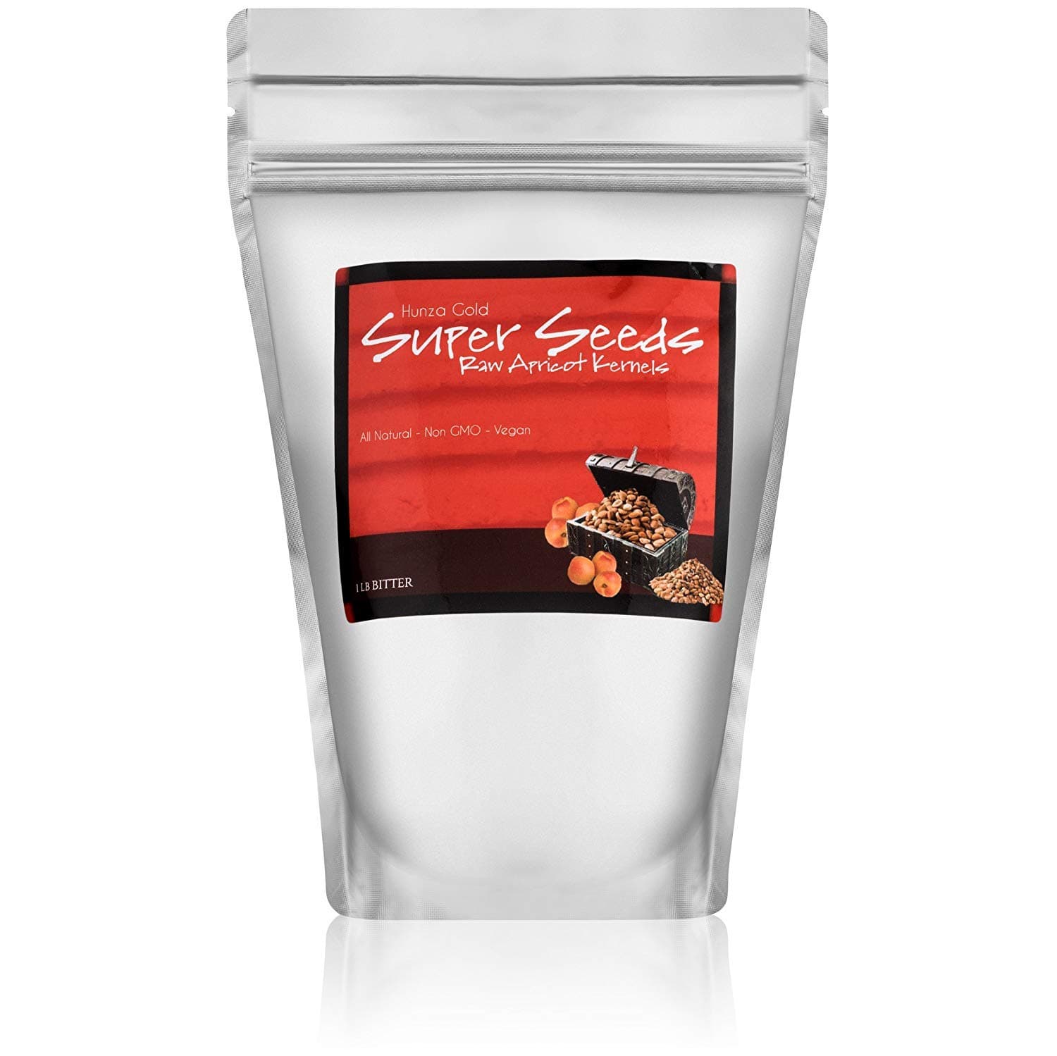 SuperSeeds Apricot Kernels/Seeds (2 Pounds / 908 Grams) Hunza Gold Bitter Organic Raw