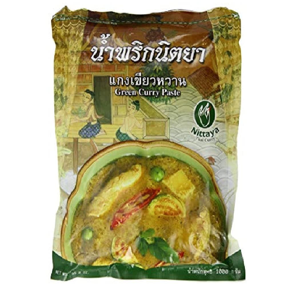 Nittaya Green Curry Paste, Product of Thailand - 1KG