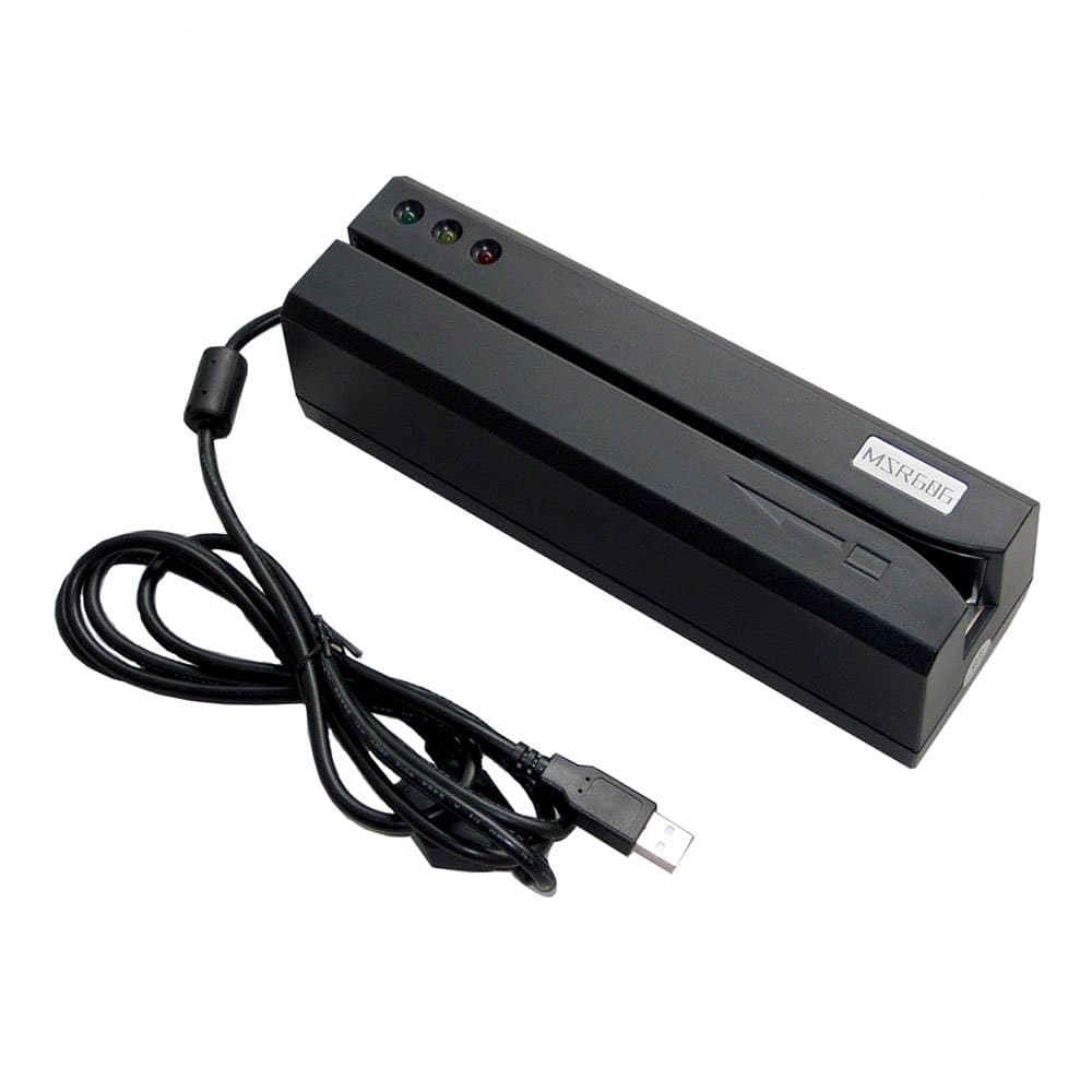 DEFTUN MSR606I Mag Card Reader, 3 Tracks Writer Encoder All Mag Swipe Card