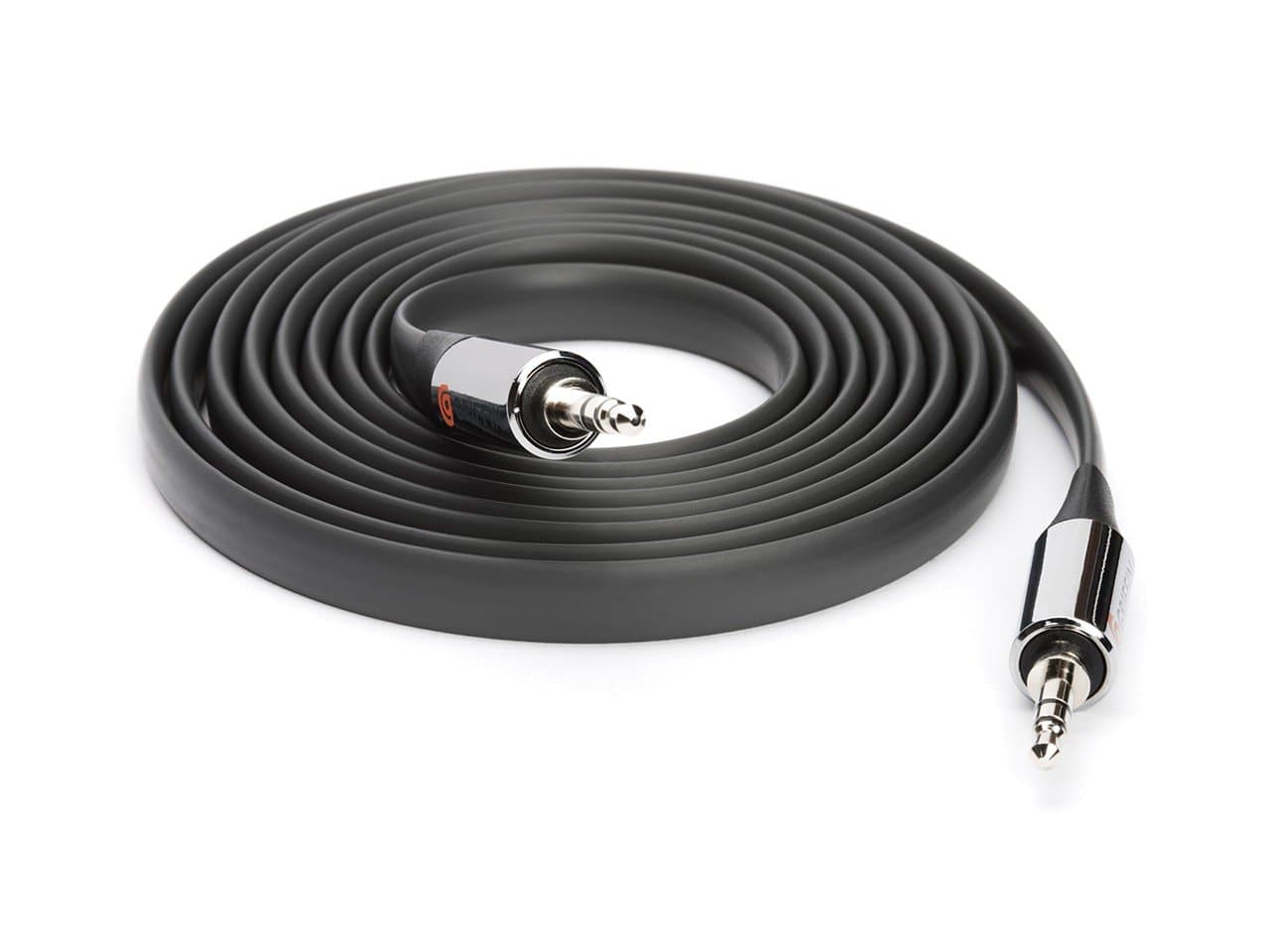 Griffin Technology GC17094 Auxiliary Audio Flat Cable 6 feet (Dark Gray)