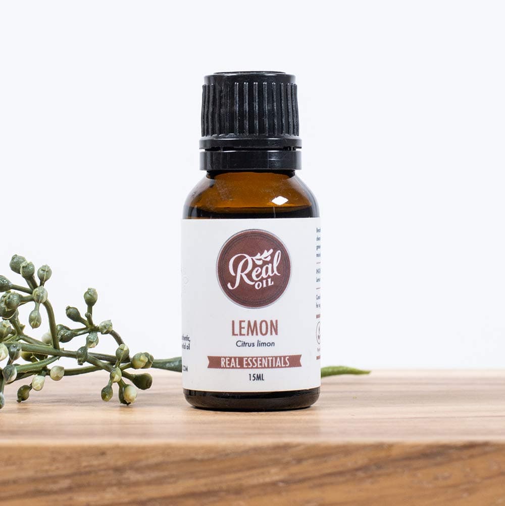 Real Oil - Lemon Essential Oil, 15ml - Promotes Peaceful Sleep, Work Into Skincare Routine, Breathe for Relaxation, Massage for Tension Relief, for Diffusion and Topical Use - 100% Pure