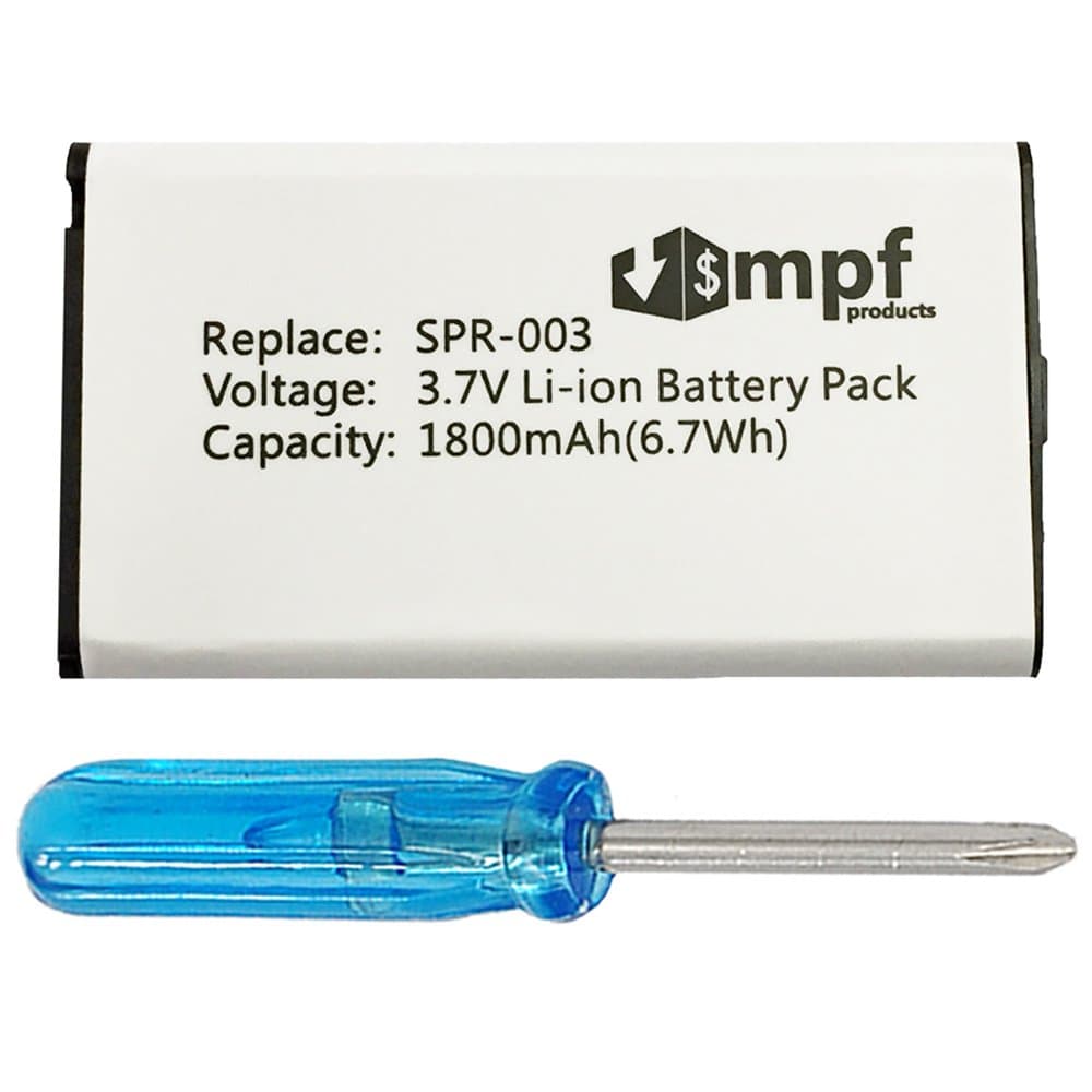1800mAh SPR-003 SPR003 SPR-A-BPAA-CO Battery Replacement Compatible with Nintendo 3DS XL SPR-001 and New 3DS XL RED-001