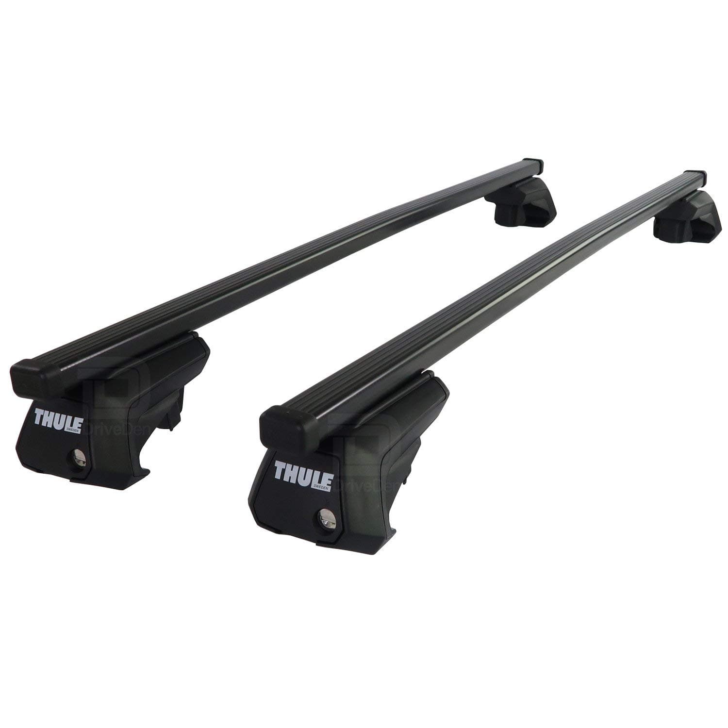 Thule TH-SQB-0741 SquareBar Evo Steel Black Roof Bar Set (Open Roof Rails)