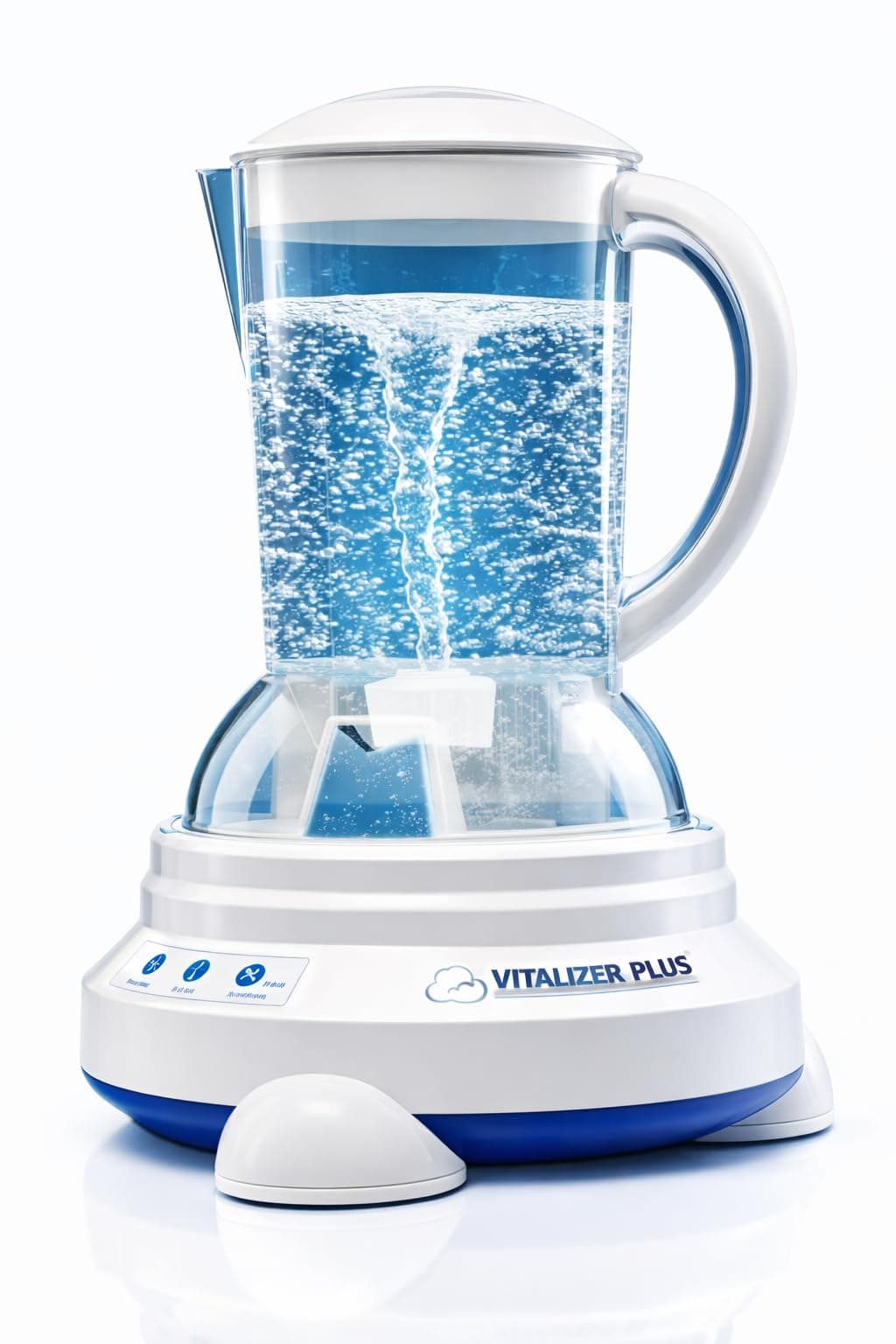 Vitalizer Plus-Hexagonal Oxygen Water Maker with Mineral Cube -Alkaline Ionizer Water Raw Food Naturopathic Clean Homeopathic