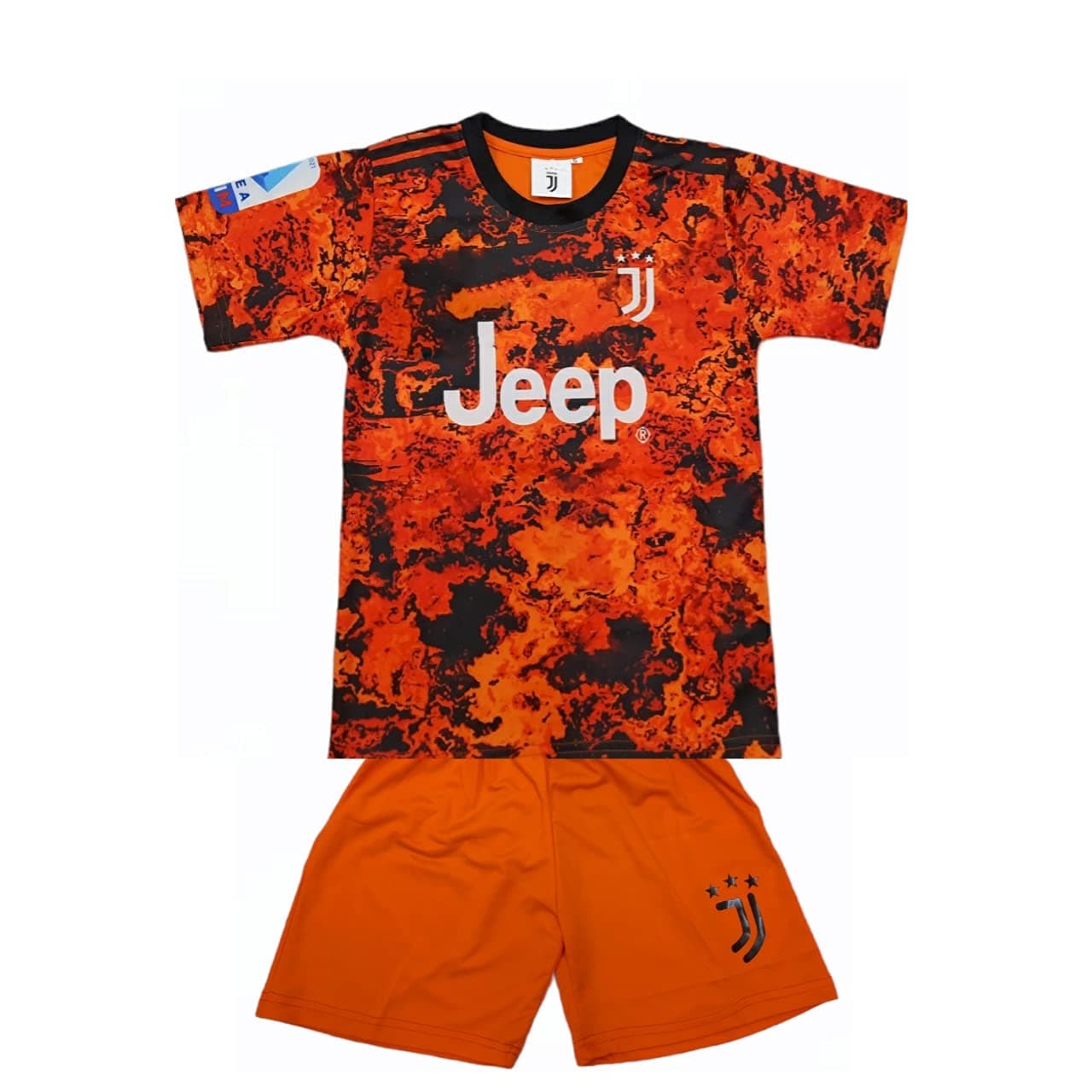 SportywayRonaldo 07 New Kids Football Orange Jersey Set for Boys & Girls