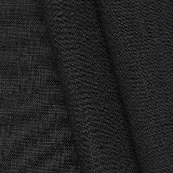 Stoffkontor Black 100% pure Linen Fabric by the metre