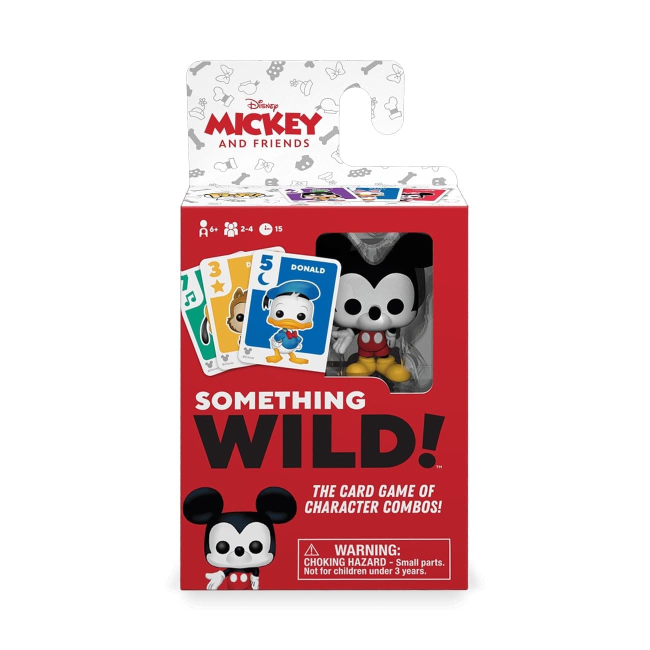 Funko Something Wild! Disney Mickey & Friends with Mickey Mouse Pocket Pop! Card Game for 2-4 Players Ages 6 and Up