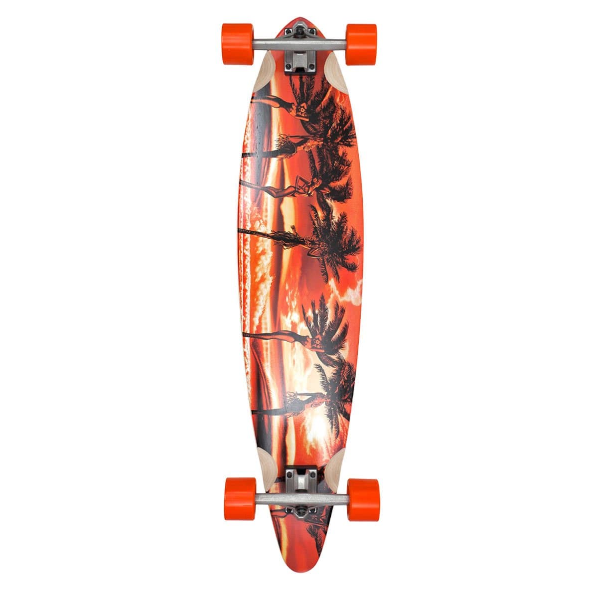 Palm Girl's Complete Skateboard, Orange, 9.25 x 40-Inch